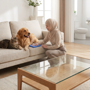فوطة سكراتش ازرق Scrutch Towel Blue