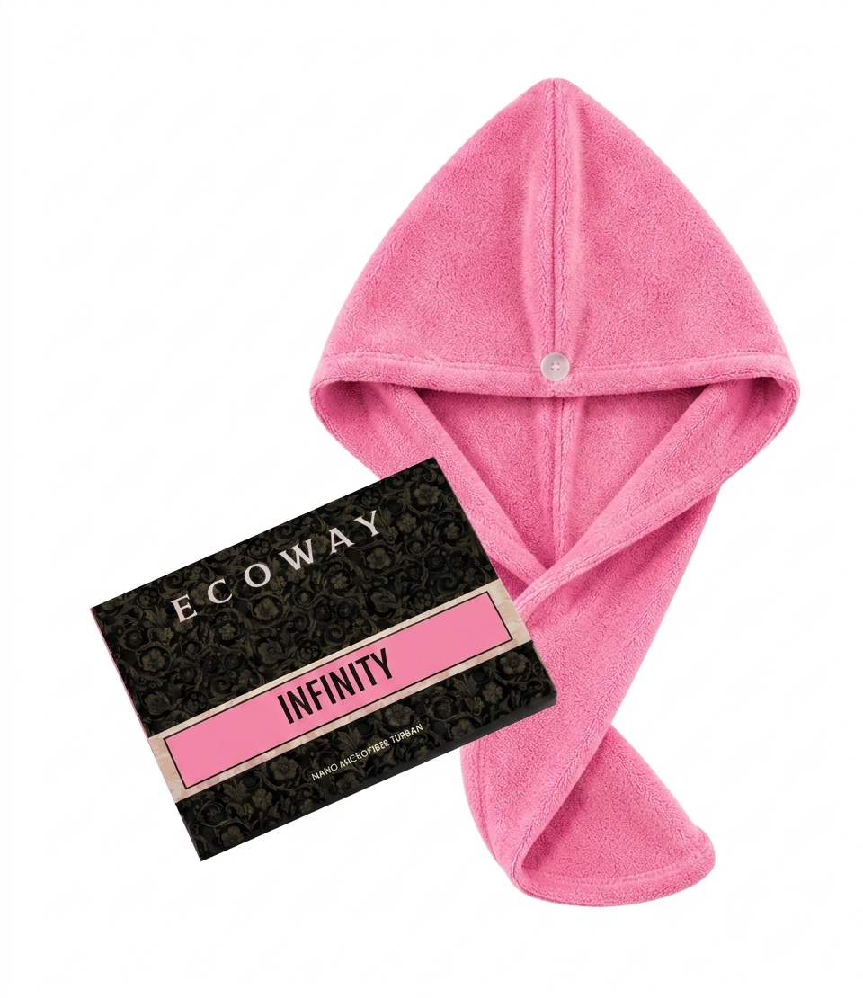تربون الشعر بينك Microfiber Nano Turban - Baby pink - الصورة 3
