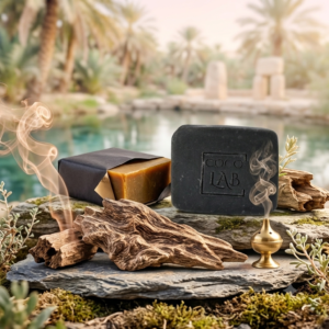 صابون برائحة العود Charcoal-Aud soap